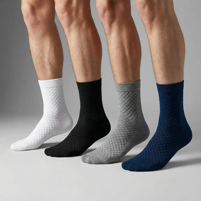 Chaussettes mi-hautes haut de gamme Massaro en fibre de bambou