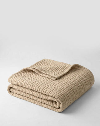 Plaid en gaze de coton — 6 couches tissées (Offre 1+1)