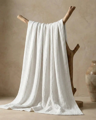 Plaid en gaze de coton — 6 couches tissées (Offre 1+1)