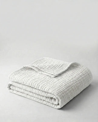 Plaid en gaze de coton — 6 couches tissées (Offre 1+1)