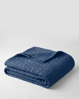 Plaid en gaze de coton — 6 couches tissées (Offre 1+1)