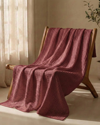 Plaid en gaze de coton — 6 couches tissées (Offre 1+1)