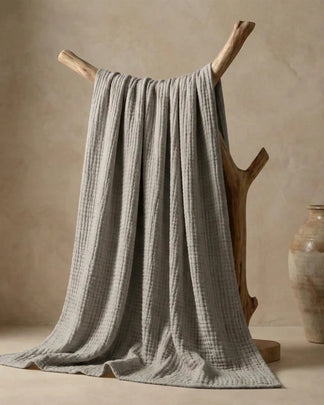 Plaid en gaze de coton — 6 couches tissées (Offre 1+1)
