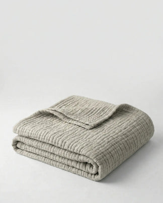 Plaid en gaze de coton — 6 couches tissées (Offre 1+1)