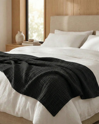 Plaid en gaze de coton — 6 couches tissées (Offre 1+1)