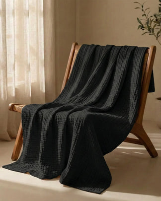 Plaid en gaze de coton — 6 couches tissées (Offre 1+1)