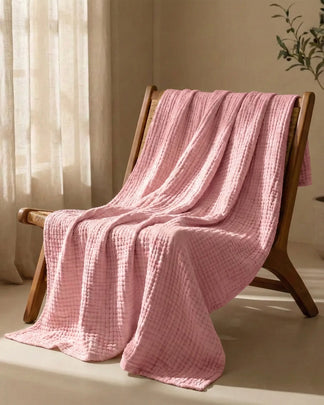Plaid en gaze de coton — 6 couches tissées (Offre 1+1)