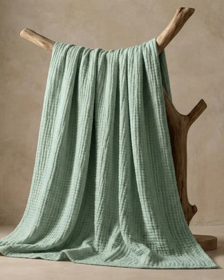 Plaid en gaze de coton — 6 couches tissées (Offre 1+1)