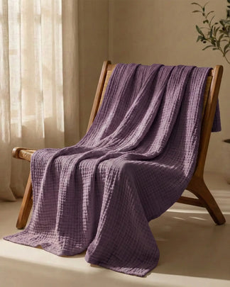Plaid en gaze de coton — 6 couches tissées (Offre 1+1)
