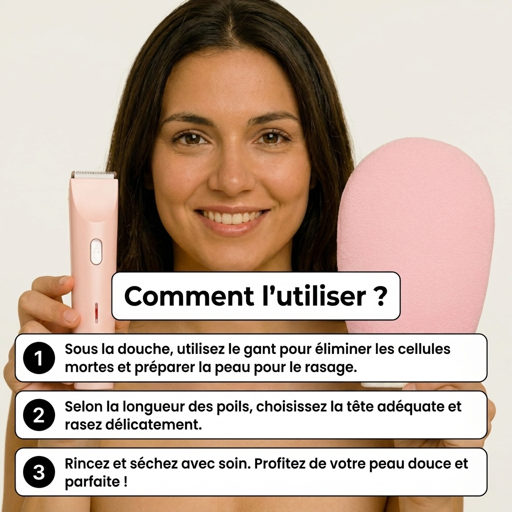 Rasoir 2 en 1 Luvia™ pour le maillot et le corps