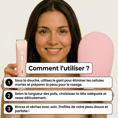 Rasoir 2 en 1 Luvia™ pour le maillot et le corps