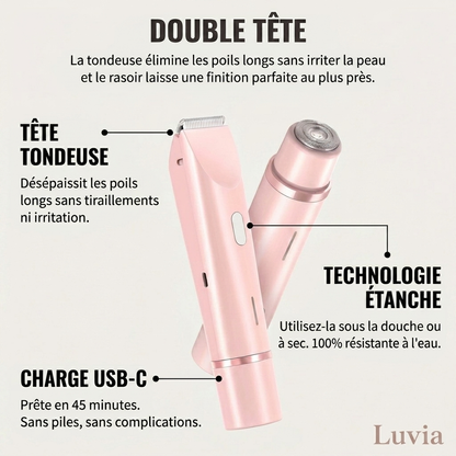 Rasoir 2 en 1 Luvia™ pour le maillot et le corps