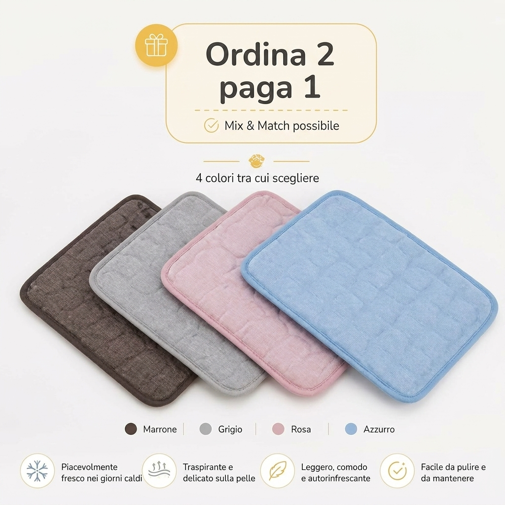 Tappetino rinfrescante per l'estate | Offerta 1+1