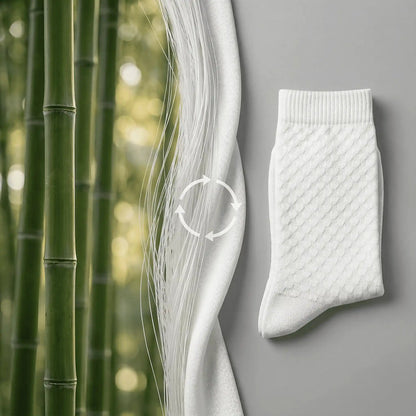 Chaussettes mi-hautes haut de gamme Massaro en fibre de bambou